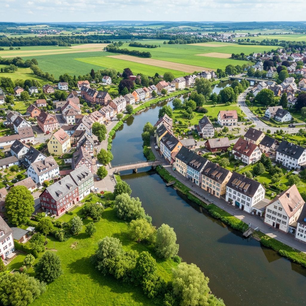 Südwestfalen region aerial view
