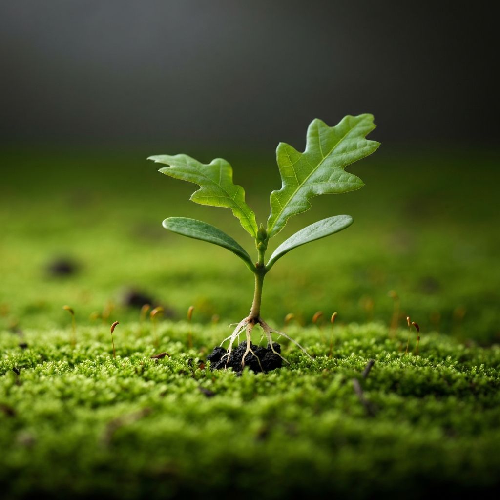 Junger Baum wächst - Symbol für nachhaltiges Wachstum